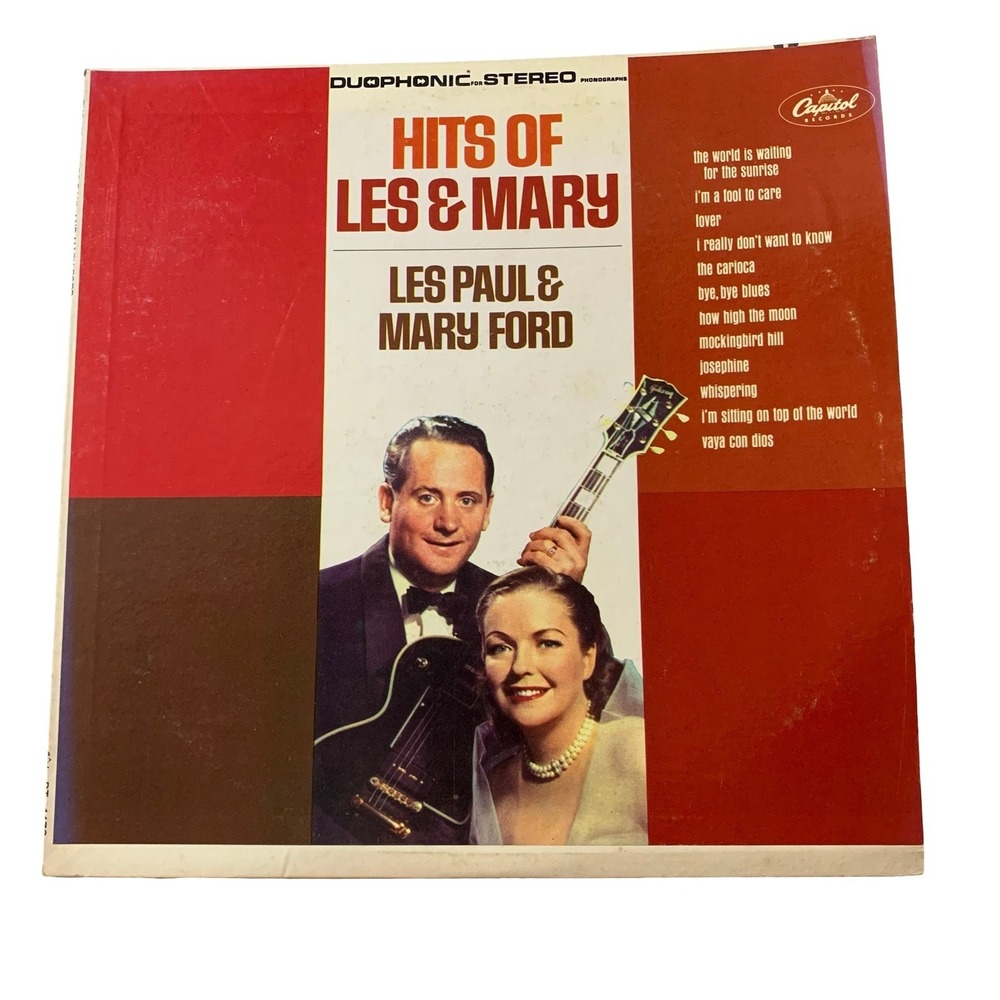 Les Paul & Mary Ford Hits of Les & Mary Vinyl LP Capitol Records Duophonic